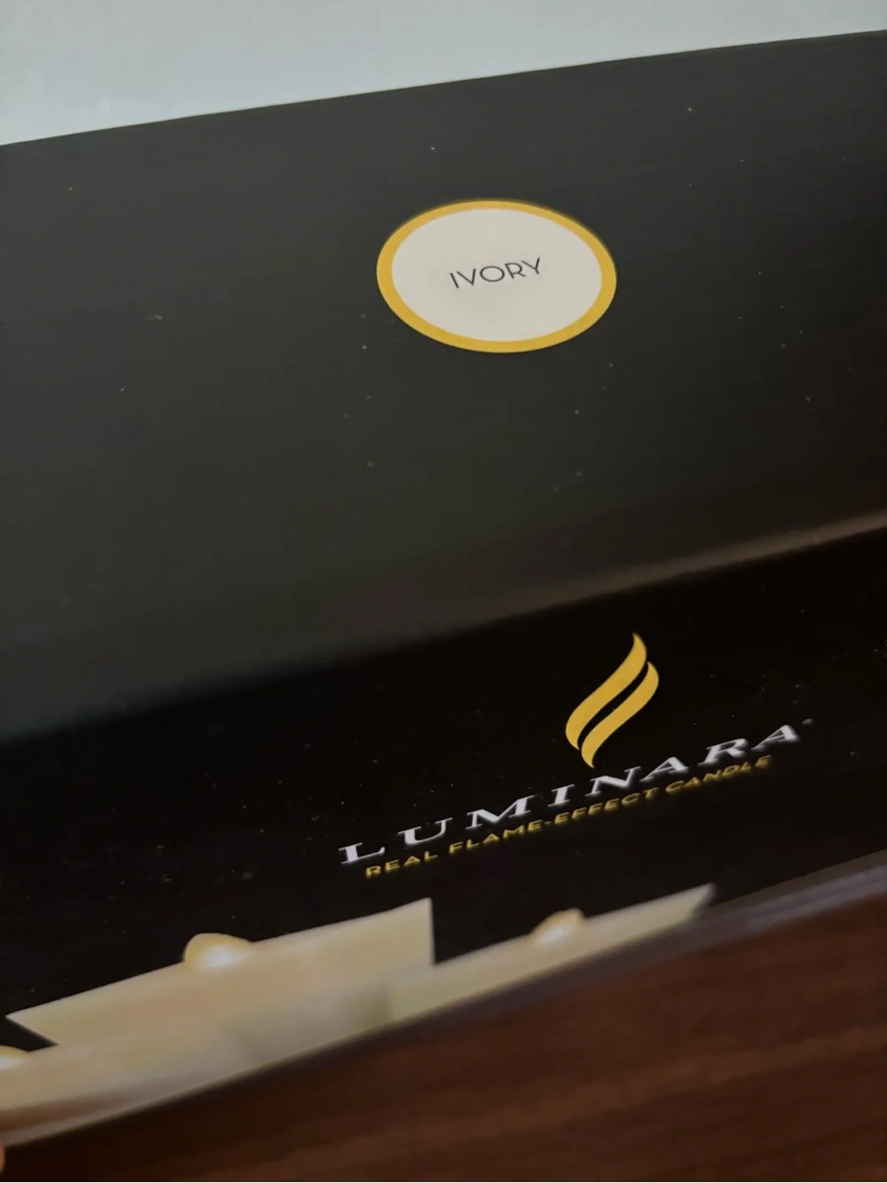 Luminara Ivory Flameless Pillar Candle Set